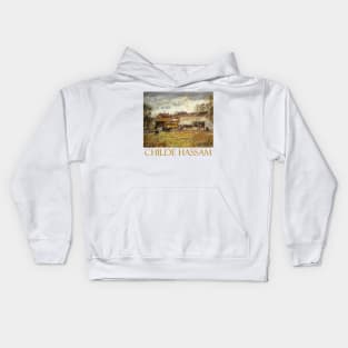 End of the Trolley Line, Oak Park, Illinois (1893) by Childe Hassam Kids Hoodie